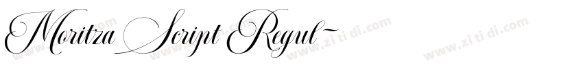 Moritza Script Regul字体转换
